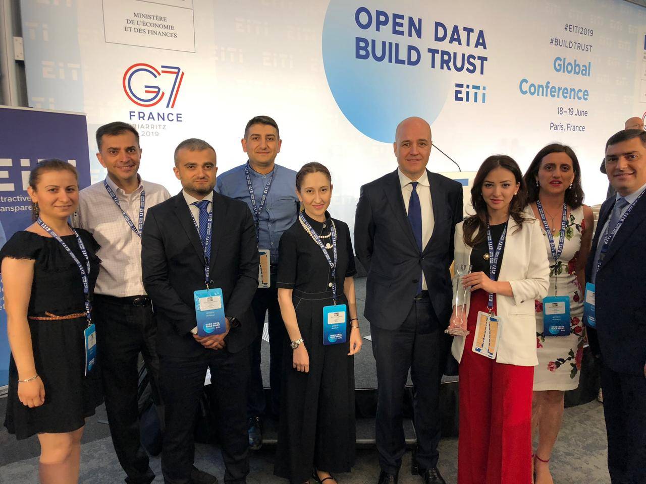 Armenia receive the EITI Chair's Awards