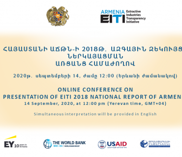 Online Conference on Presentation of EITI 2018 National Report of Armenia